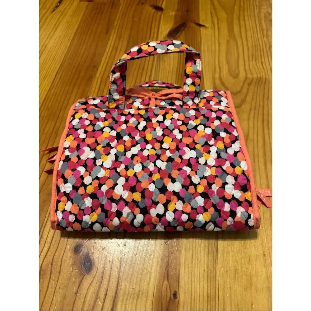 Vera Bradley Foldable Hanging Organizer Pixie Confetti Vacation Travel